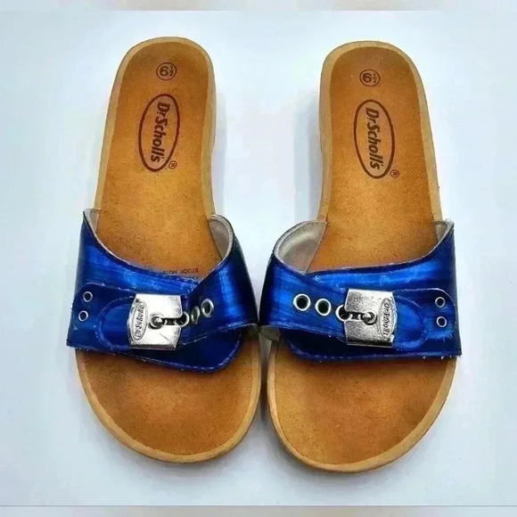 Dr. Scholls Exercise Sandals Navy Blue Womens Size 6.5 - Picture 1 of 8